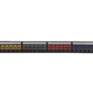 19″1U Snap-in type Patch Panel Cat.6, 24port/u